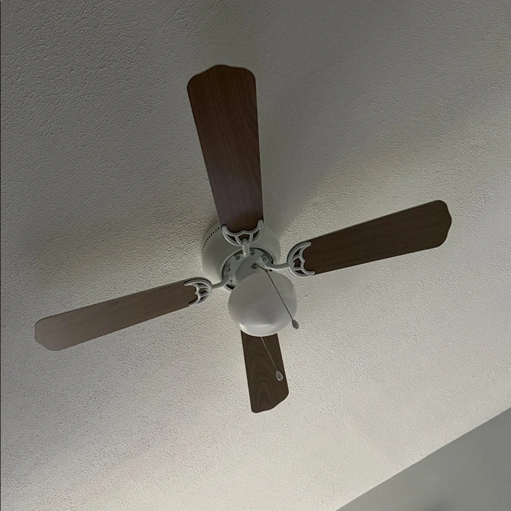 FANG Ceiling Fan with Brown Blades